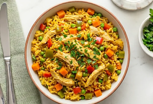 Arroz con pollo tradicional