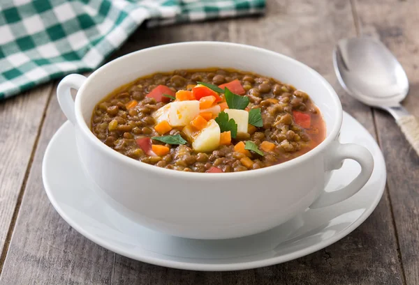 Lentejas guisadas con verduras